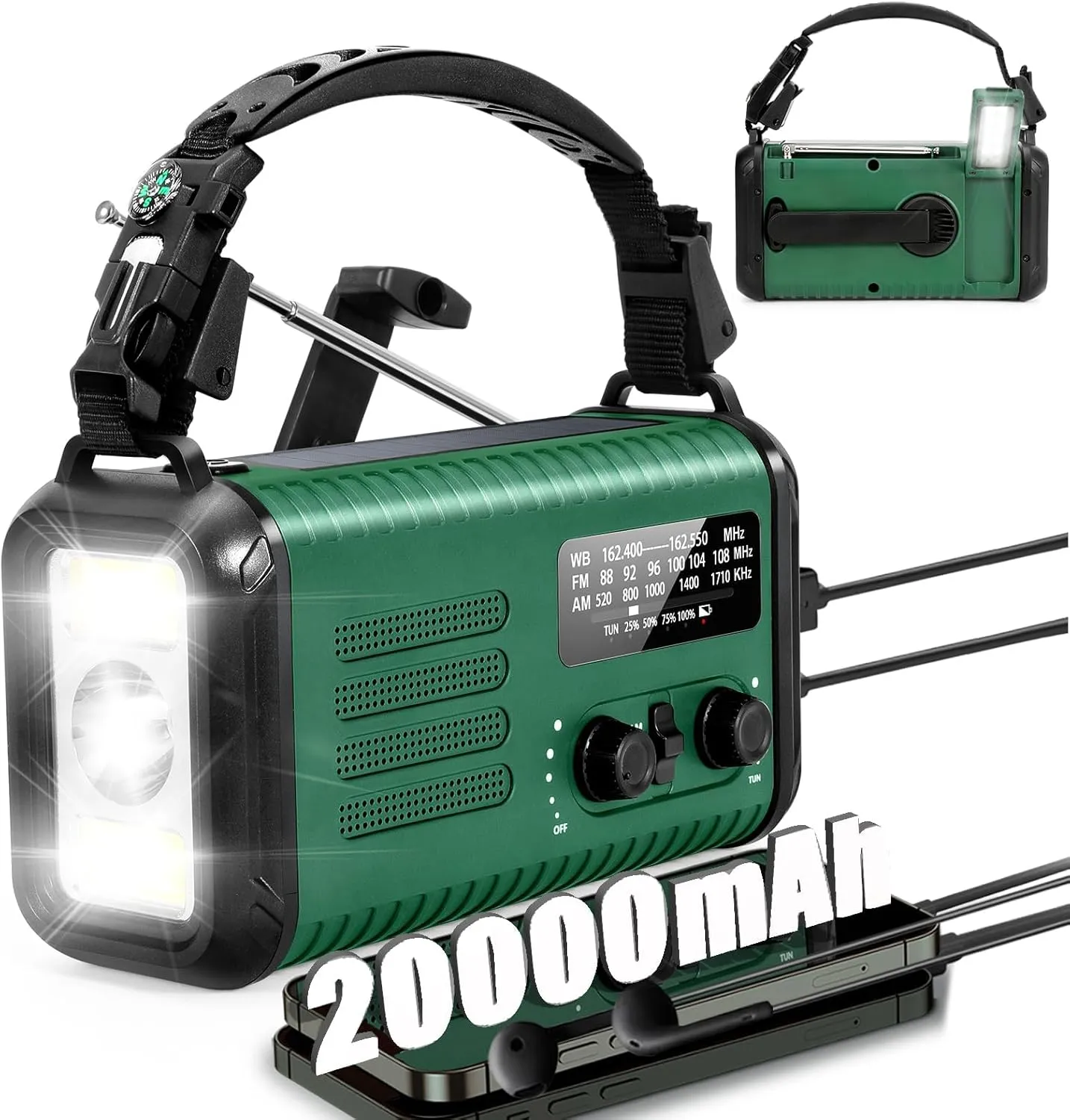 alert radio 20000mAh emergency radio