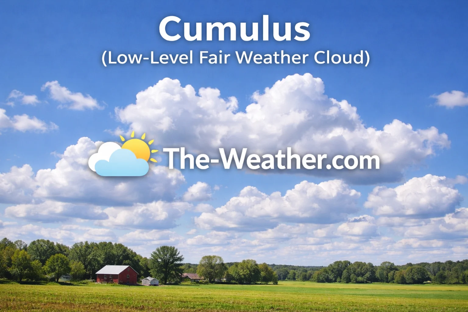 Cumulus cloud fluffy white cotton-like fair weather cloud