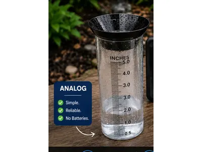 Manual 4-inch rain gauge