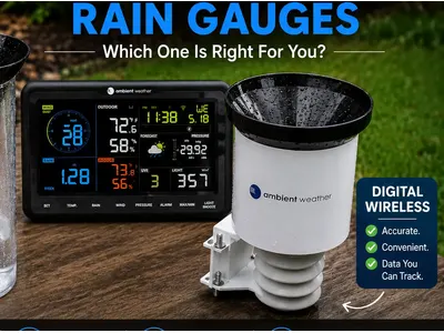 Wireless digital rain gauge